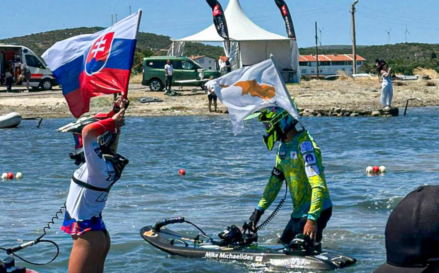 Mike Michaelides GP Turkey 2026 flag carrier